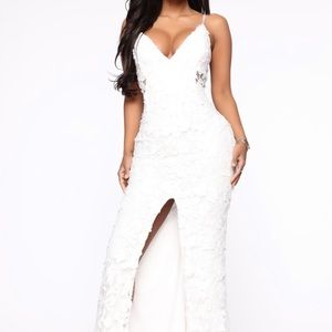 White Lace Maxi Dress